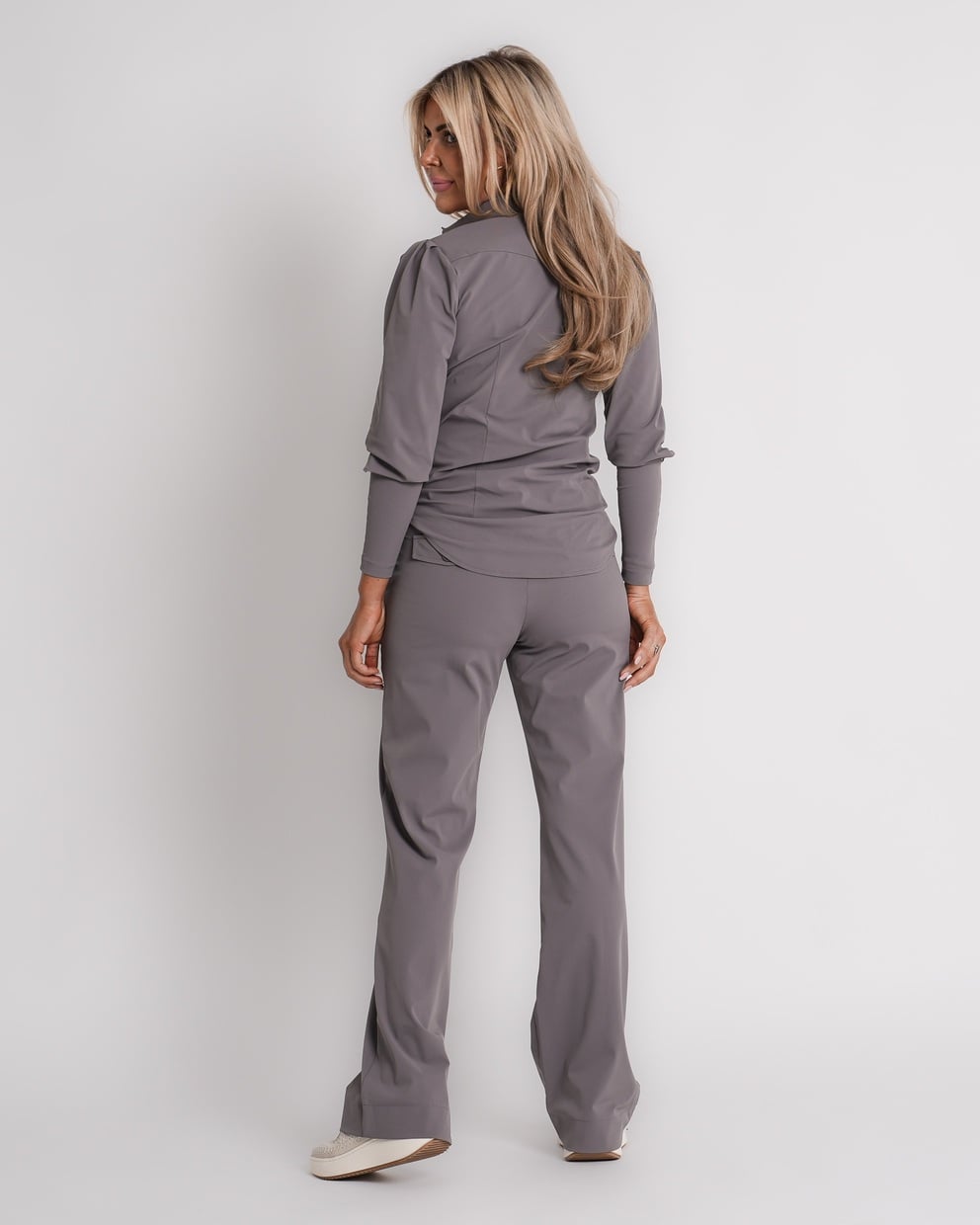 travel funnel jacket oversized winter grey | amy 868