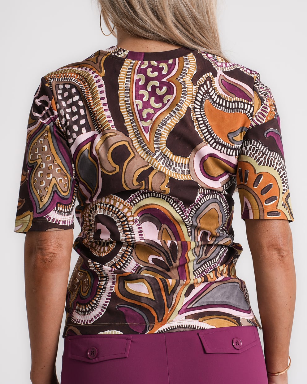 travel blouse oversized big paisley print | amy 524
