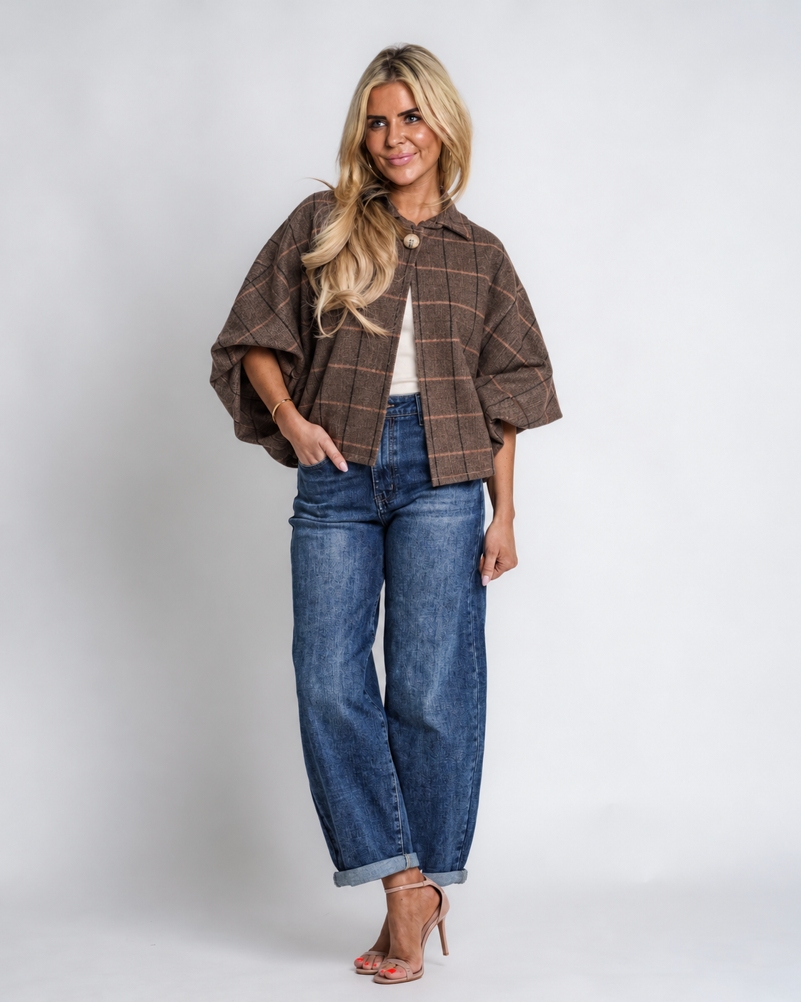 cape vest met gesp | amélie
