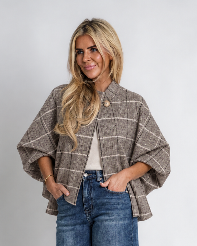 cape vest met gesp | amélie