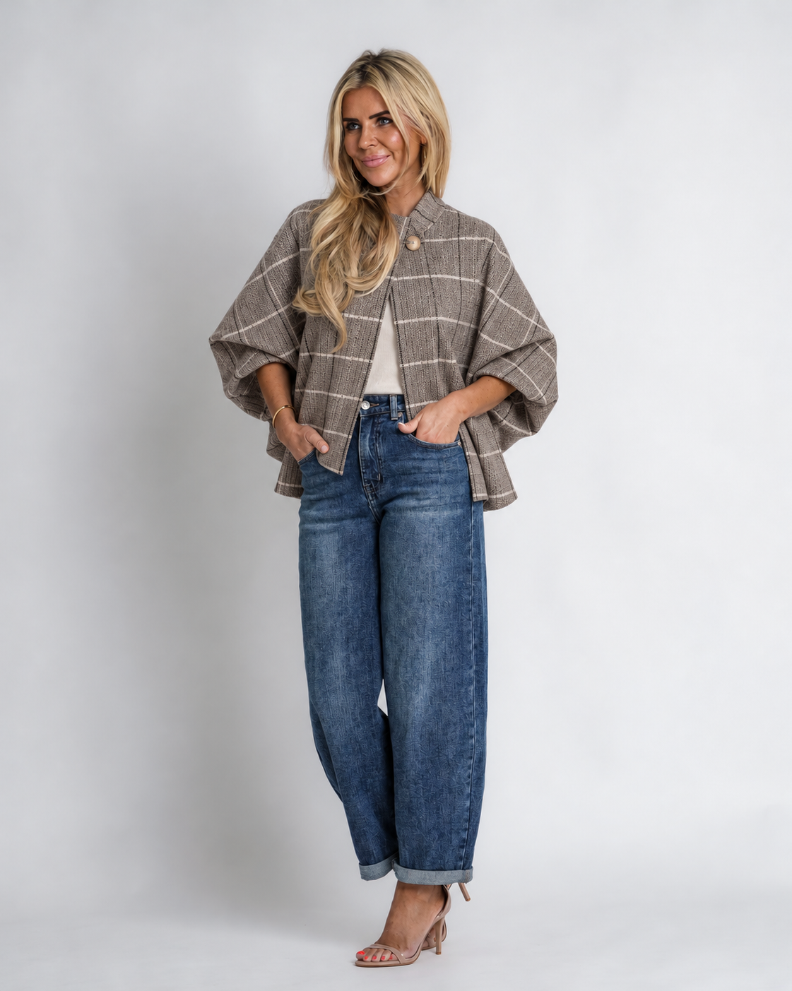 cape vest met gesp | amélie