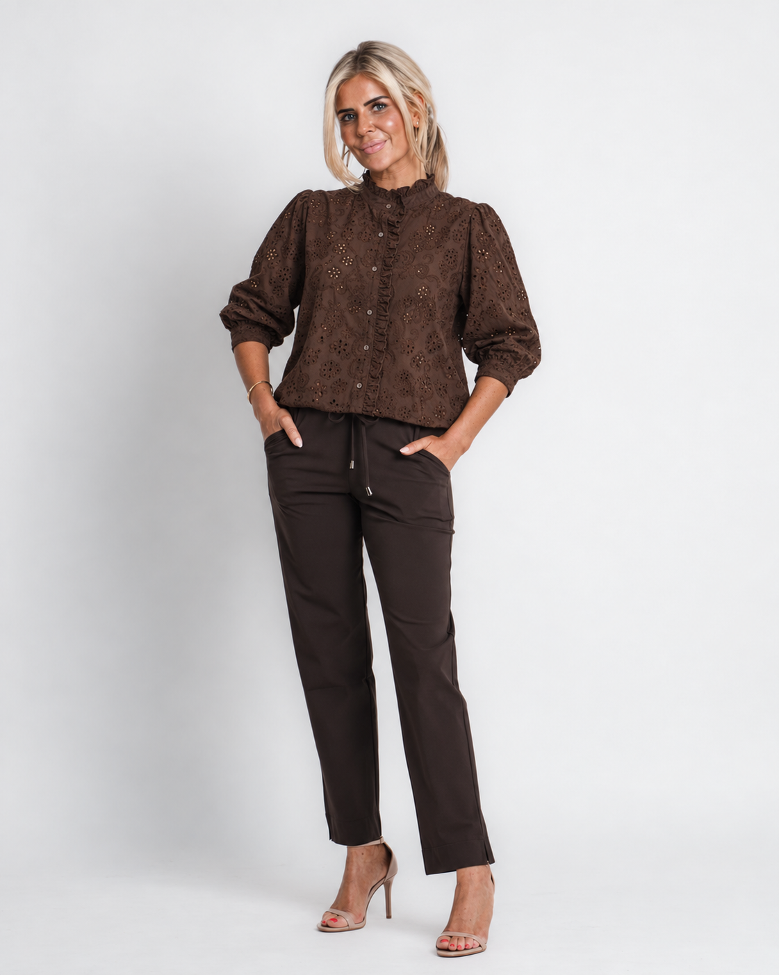 top met kant zwart | romee