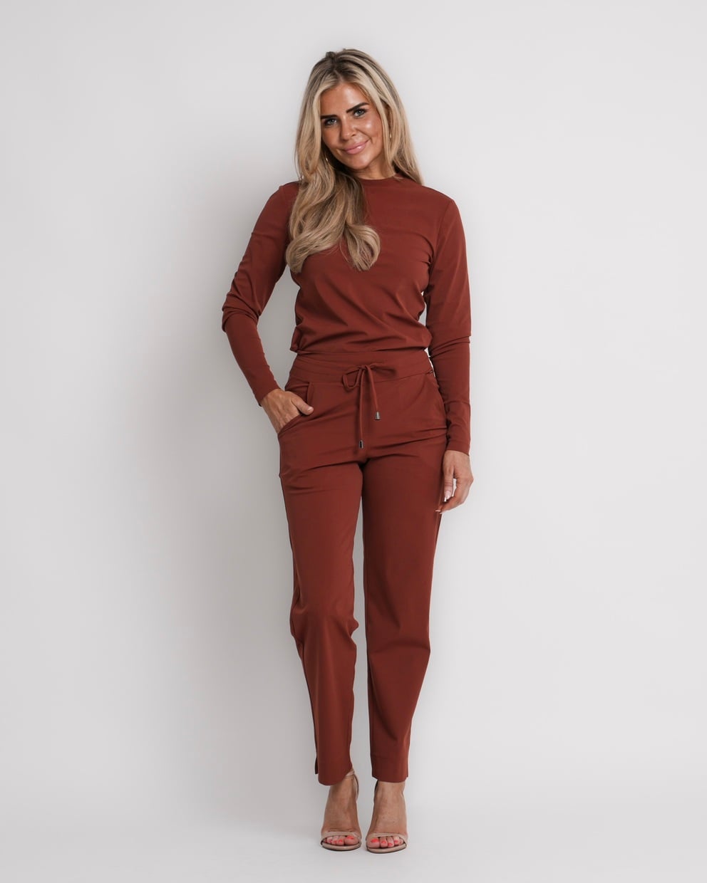 travel jack met rits brique | amy 932
