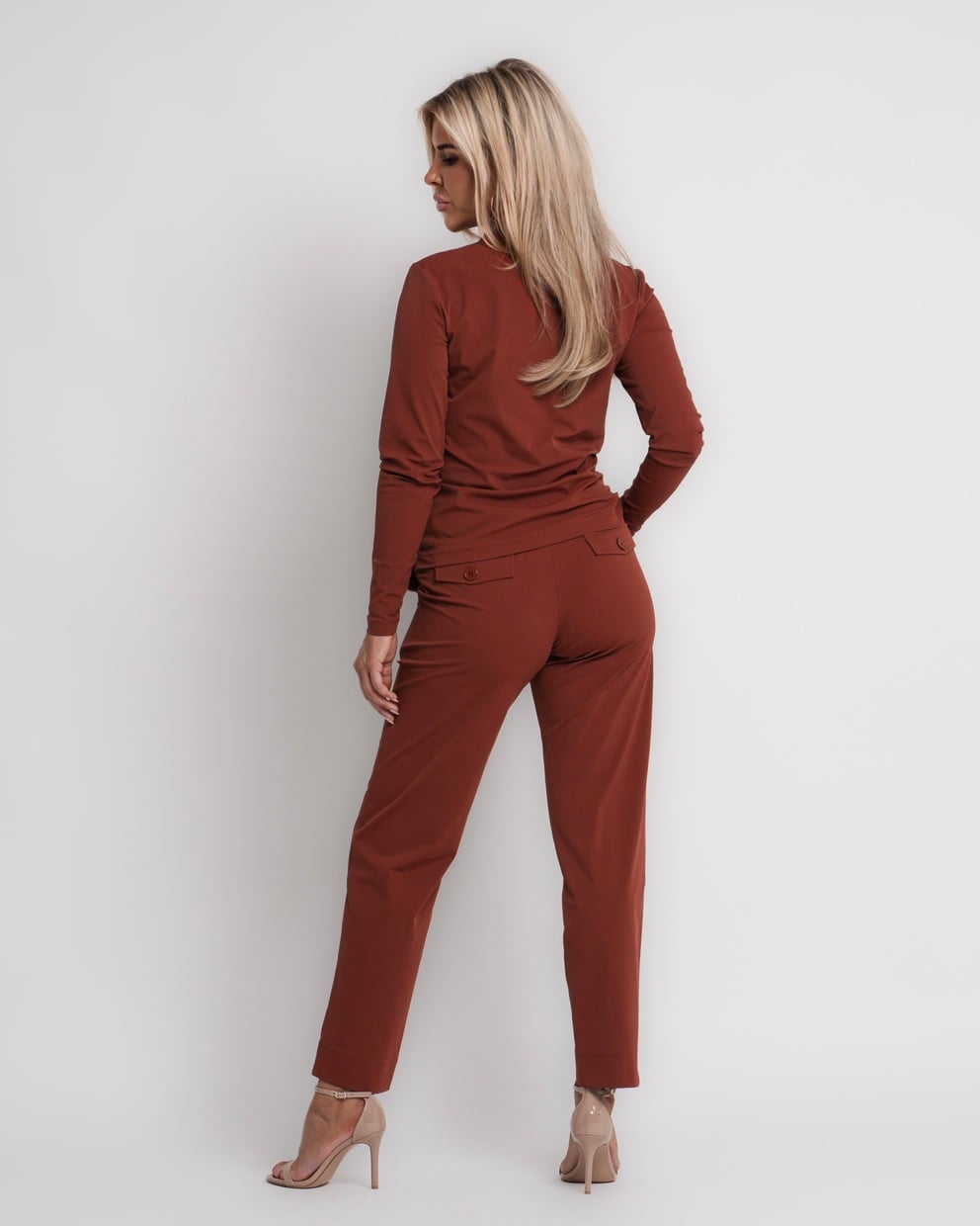 travel jack met rits brique | amy 932