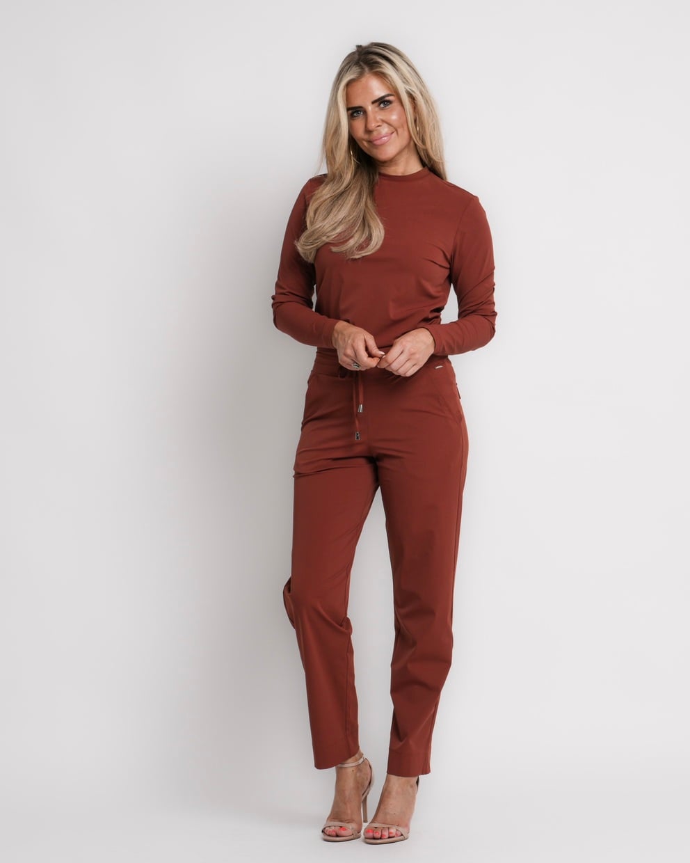 travel jack met rits brique | amy 932
