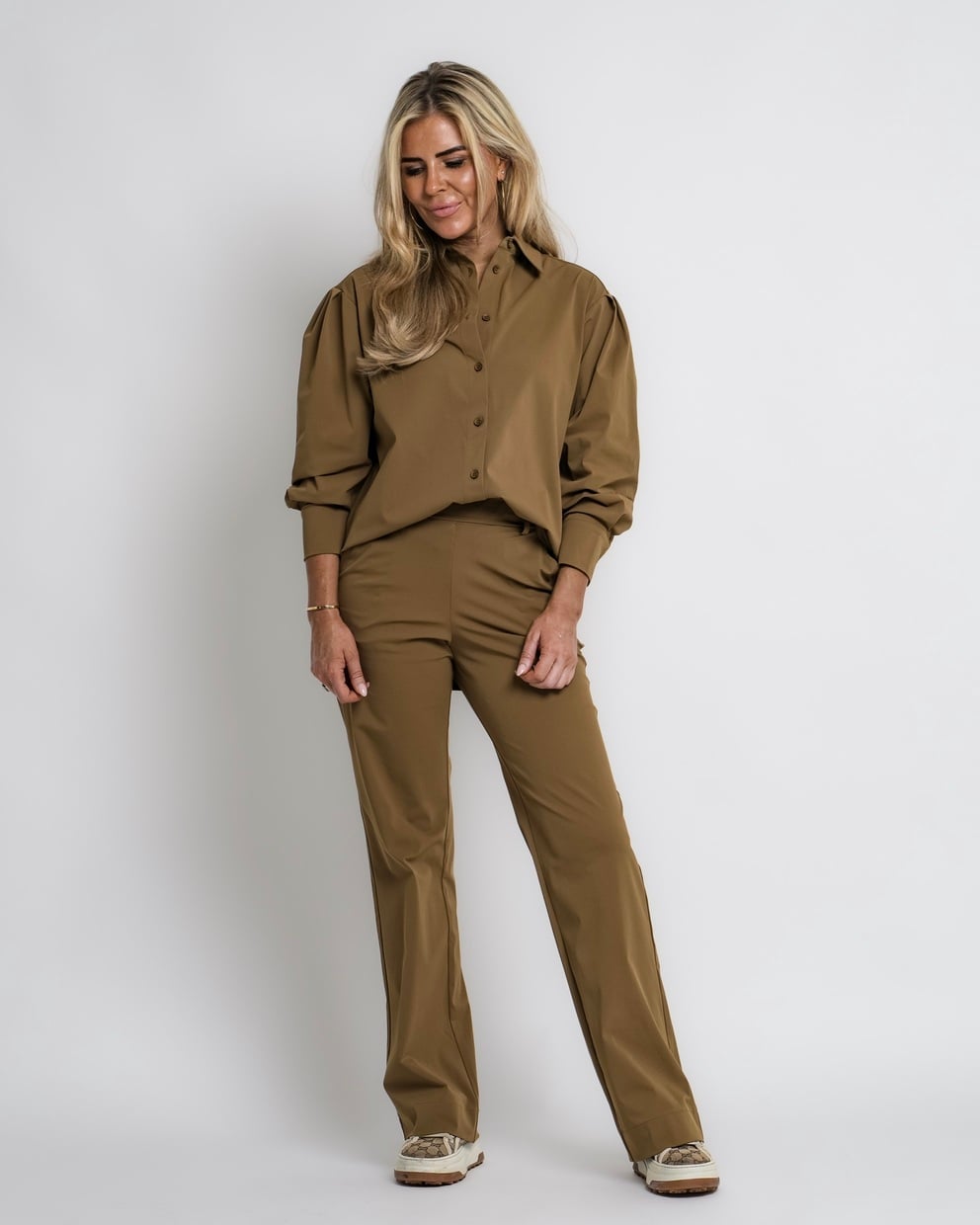 travel top kaki | amy 374