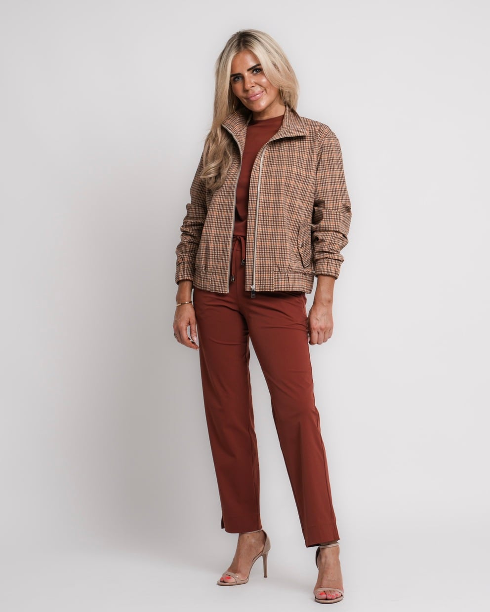travel jack met rits brique | amy 932
