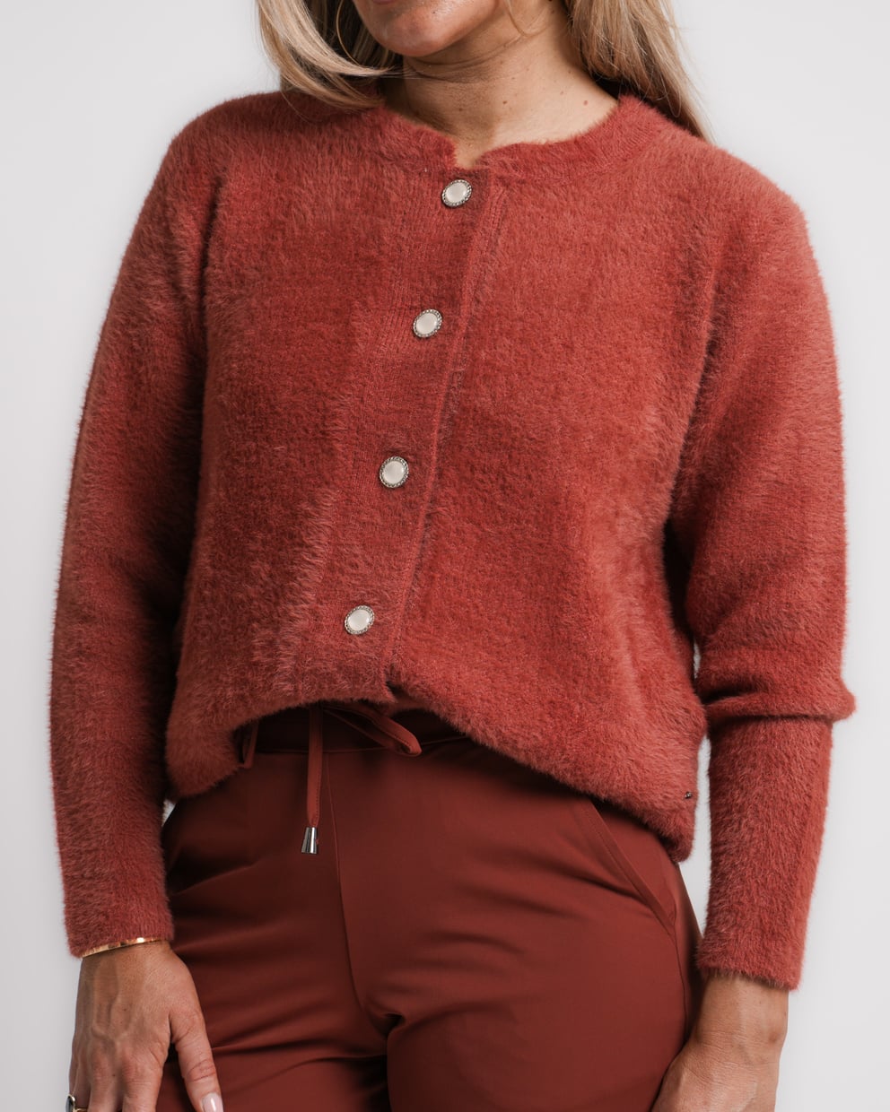 travel jack met rits brique | amy 932