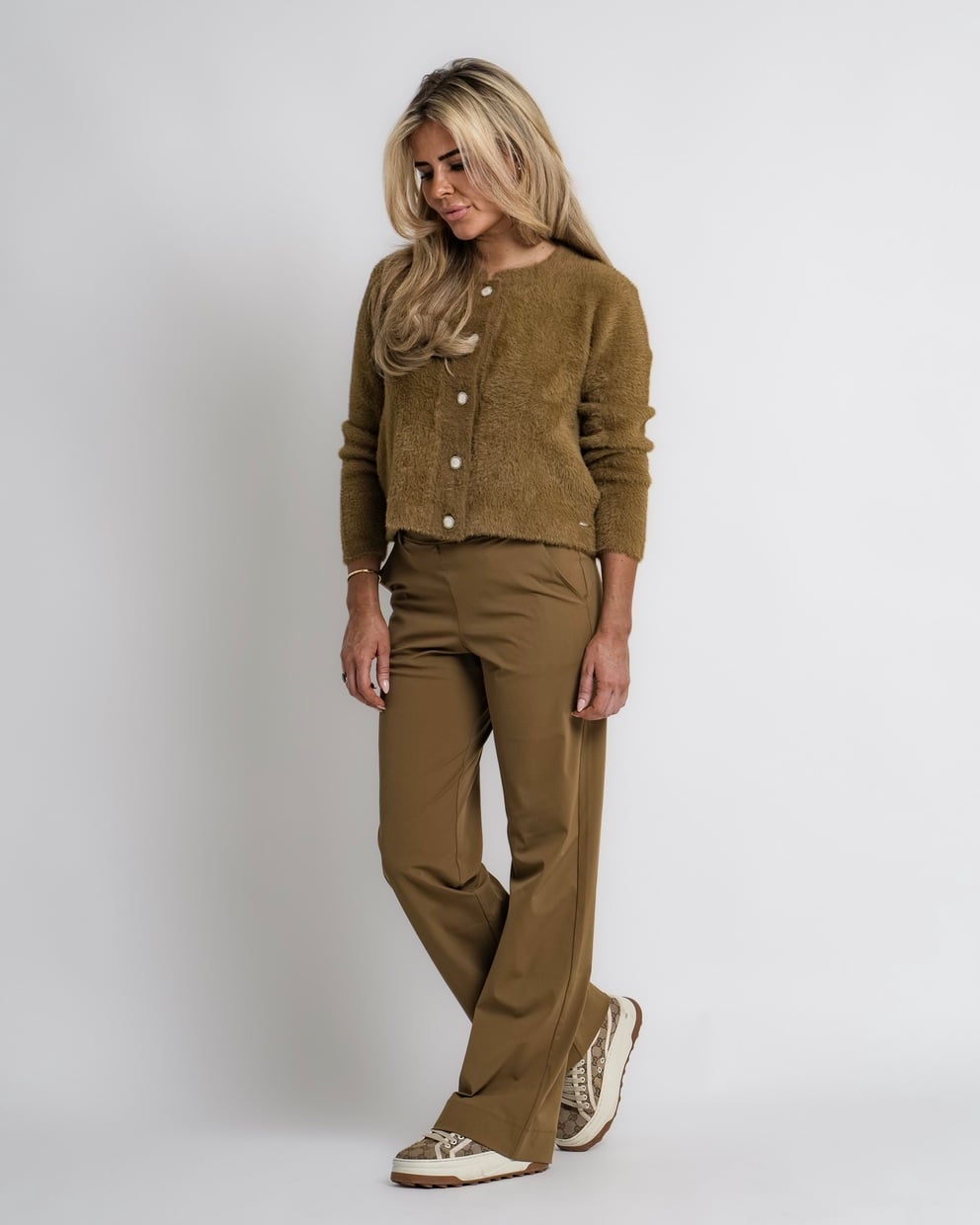 travel top kaki | amy 374