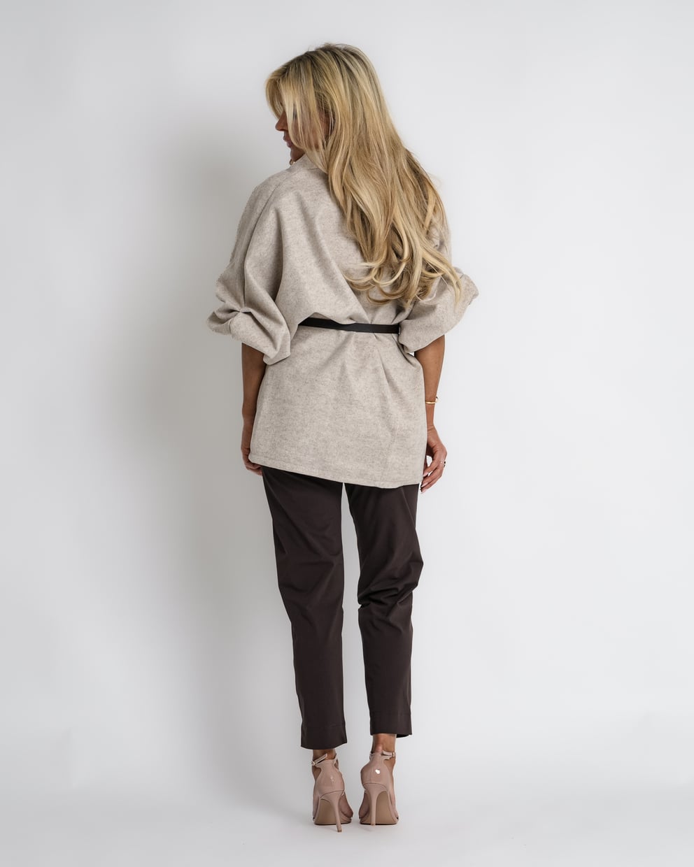 geruit jack met rits bruin | bernice